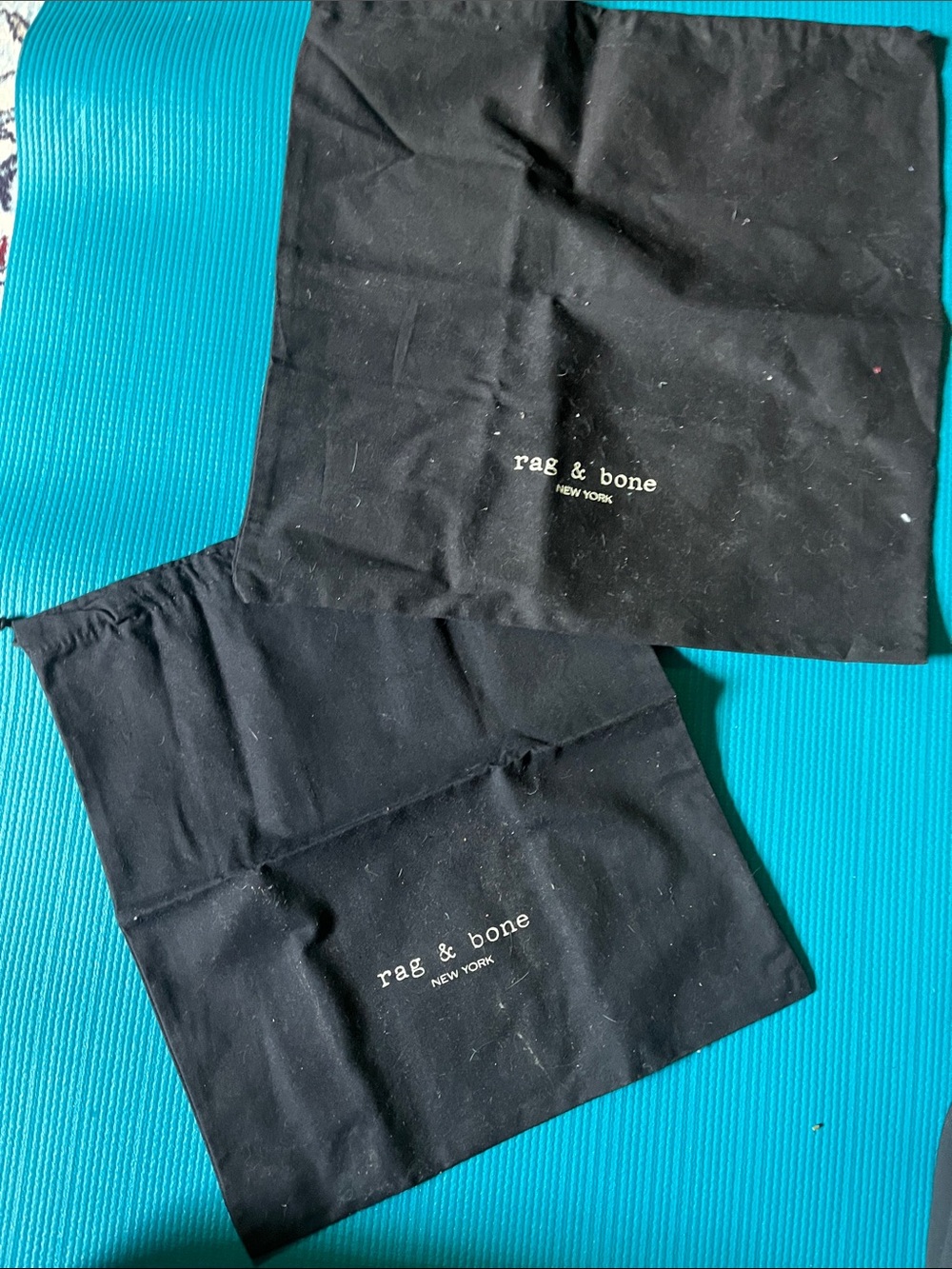 2 x Rag and Bone Dust bags - excellent condition!